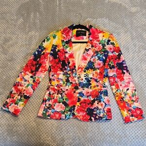 Colorful Floral Women's Blazer